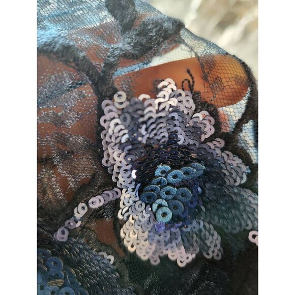 For Love & Lemons Victoria Embroidered and Sequin Mini Dress Size Medium - Picture 8 of 8